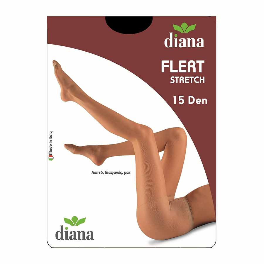 Diana Καλσόν Flert Stretch XLarge Μαύρο 15Den