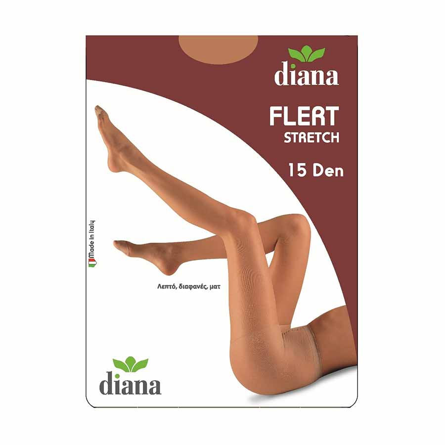 Diana Καλσόν Flert Stretch Medium Caramel 15Den