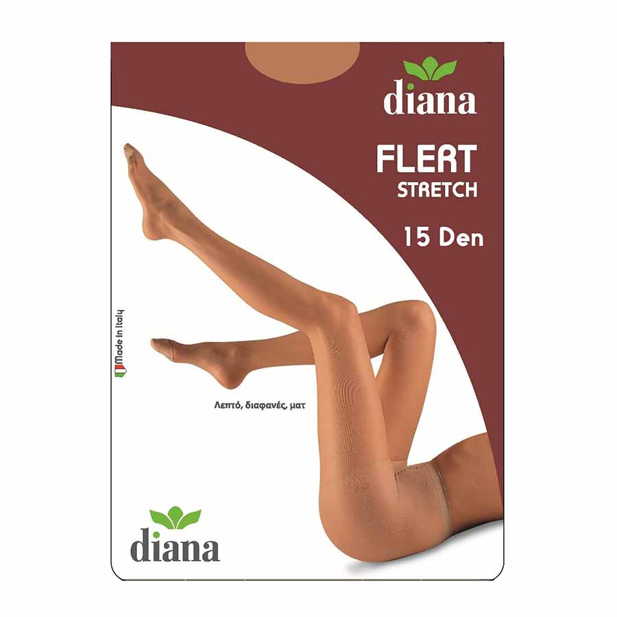 Diana Καλσόν Flert Stretch XLarge Caramel 15Den