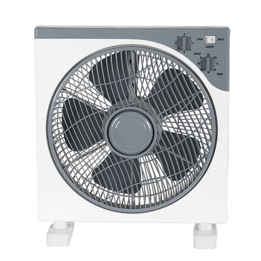 Eurolamp Ανεμιστήρας Box Fan Τετράγωνος Άσπρος-Γκρι Φ37 45W 