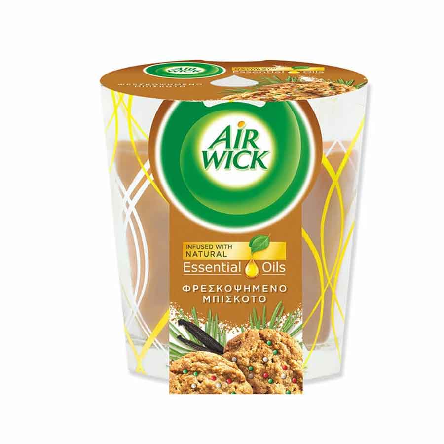 Airwick Αρωματικό Κερί Φρεσκοψημένο Μπισκότο