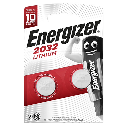Energizer Μπαταρίες Λιθίου Ρολογιών CR2032 2τεμ.