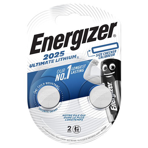 Energizer Ultimate Μπαταρίες Λιθίου Ρολογιών CR2025 2τεμ.