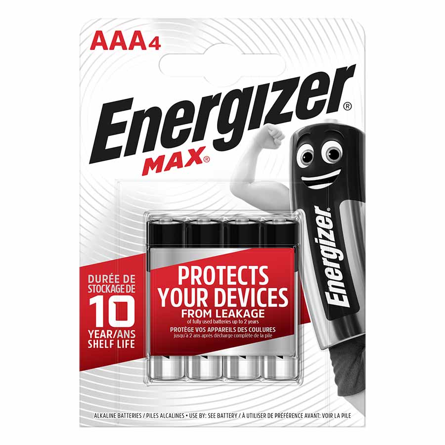 Energizer Max Μπαταρίες Αλκαλικές AAA 4τεμ.