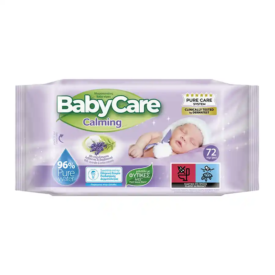 Babycare Calming Μωρομάντηλα 72τεμ.