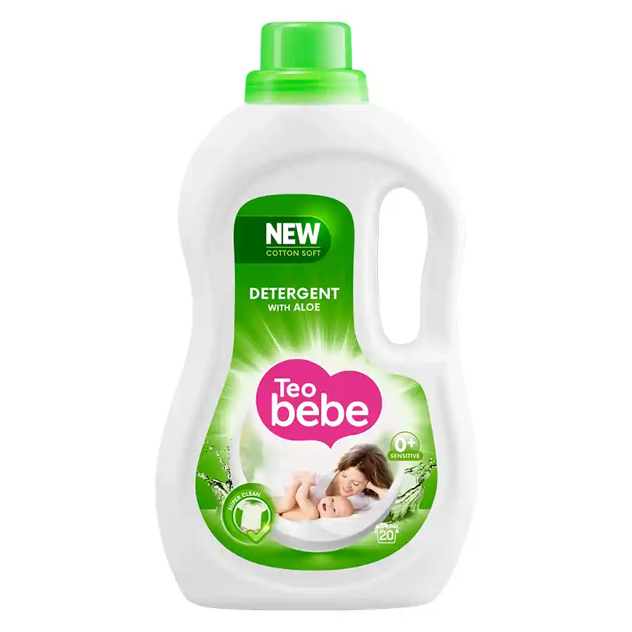 Teo Bebe Υγρό Απορρυπαντικό Πλυντηρίου Ρούχων Aloe 20mez. 1,1lt.