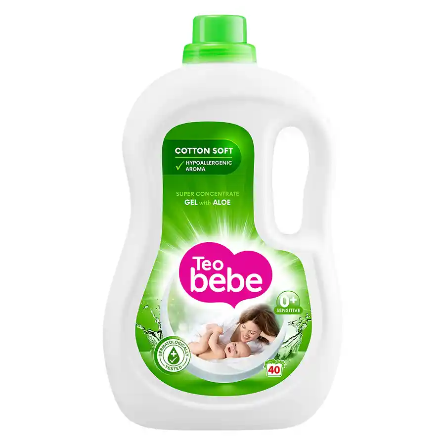 Teo Bebe Υγρό Απορρυπαντικό Πλυντηρίου Ρούχων Aloe 40mez. 2,2lt.
