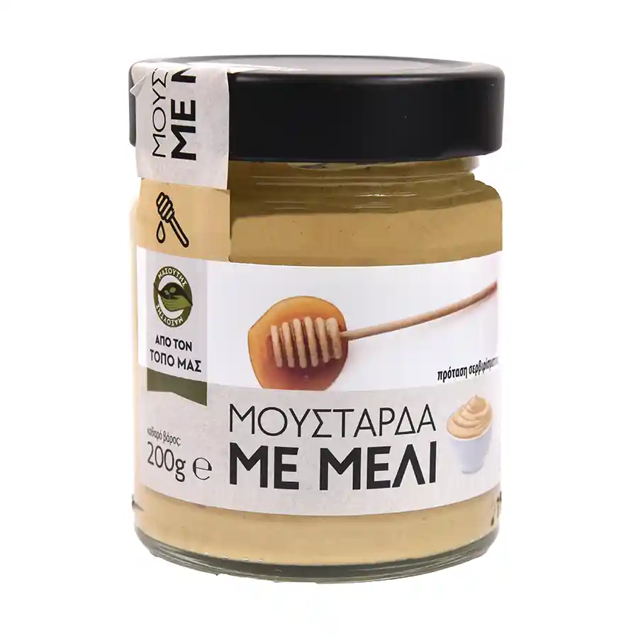Μασούτης Από Τον Τόπο Μας Μουστάρδα Παραδοσιακή Με Μέλι 200γρ.