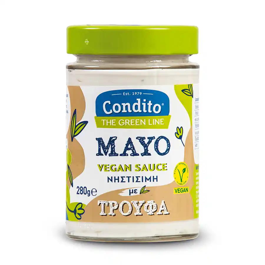 Condito The Green Line Μαγιονέζα Vegan Με Τρούφα Χωρίς Γλουτένη 280γρ.
