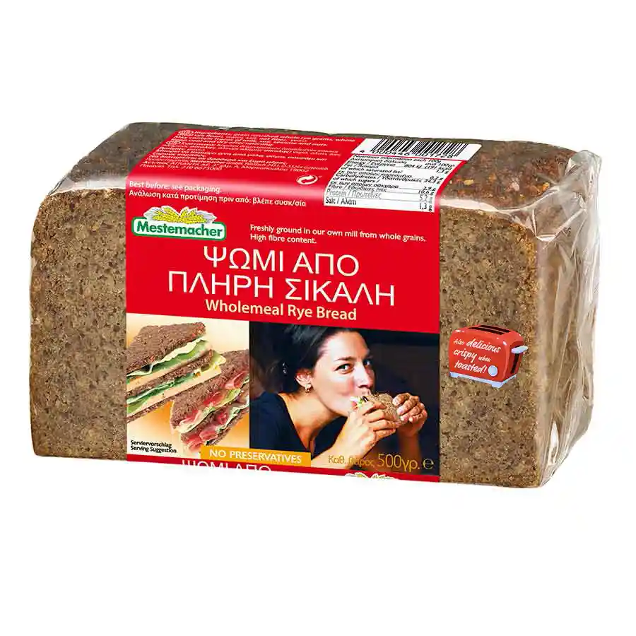 Mestermacher Ψωμί Vollkornbrot Σε Φέτες 500γρ.