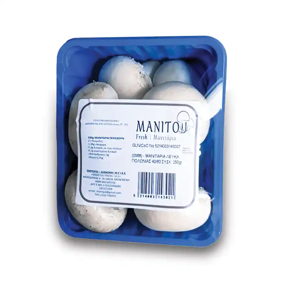Manitou Μανιτάρια Λευκά Εισαγωγής 250γρ.