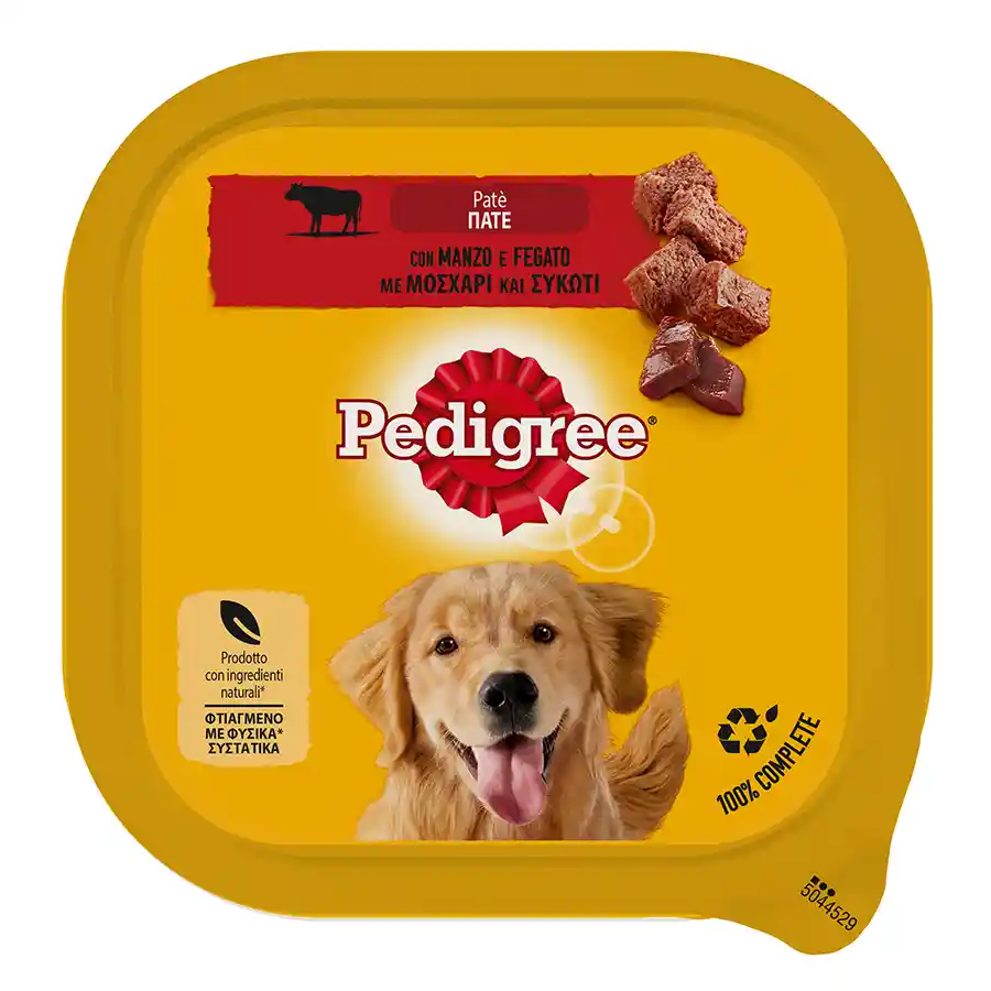 Pedigree Σκυλοτροφή Μοσχάρι/Συκώτι 300γρ.