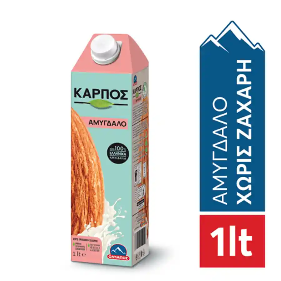Όλυμπος Ρόφημα Καρπός Αμυγδάλου Χωρίς Ζάχαρη Χωρίς Γλουτένη 1lt.