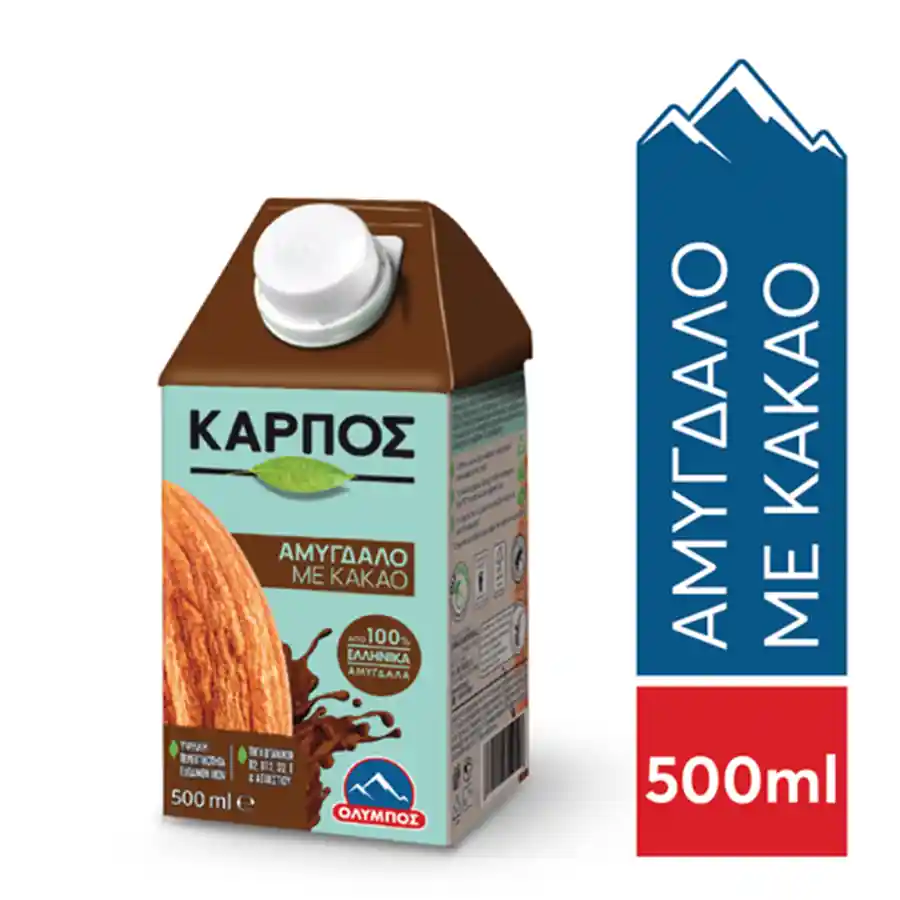 Όλυμπος Ρόφημα Καρπός Αμυγδάλου Με Κακάο Χωρίς Γλουτένη 500ml.