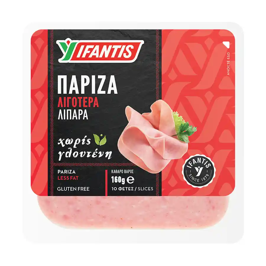 Ifantis Πάριζα Βραστή Σε Φέτες Χωρίς Γλουτένη 160γρ.