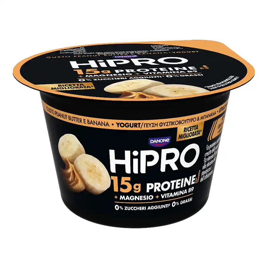 Danone HiPro Επιδόρπιο Γιαουρτιού Μπανάνα Φυστικοβούτηρο 160γρ.