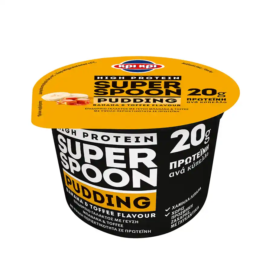 Κρι Κρι Super Spoon Πουτίγκα High Protein Μπανάνα Καραμέλα Βουτύρου 200γρ.