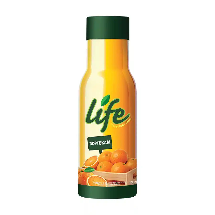 Δέλτα Life Φυσικός Χυμός Πορτοκάλι 400ml.