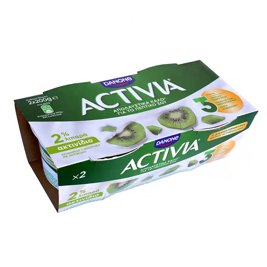 Activia Επιδόρπιο Γιαουρτιού Ακτινίδιο 2x200γρ.