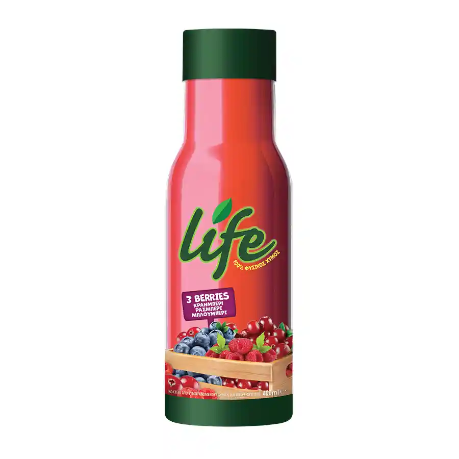 Δέλτα Life Κράνμπερι Ράσμπερι Μπλούμπερι 400ml.