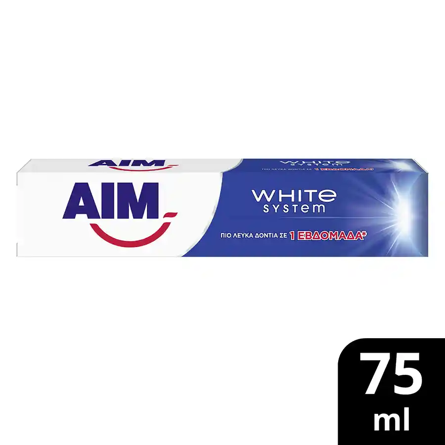 Aim White System Οδοντόκρεμα 75ml. 