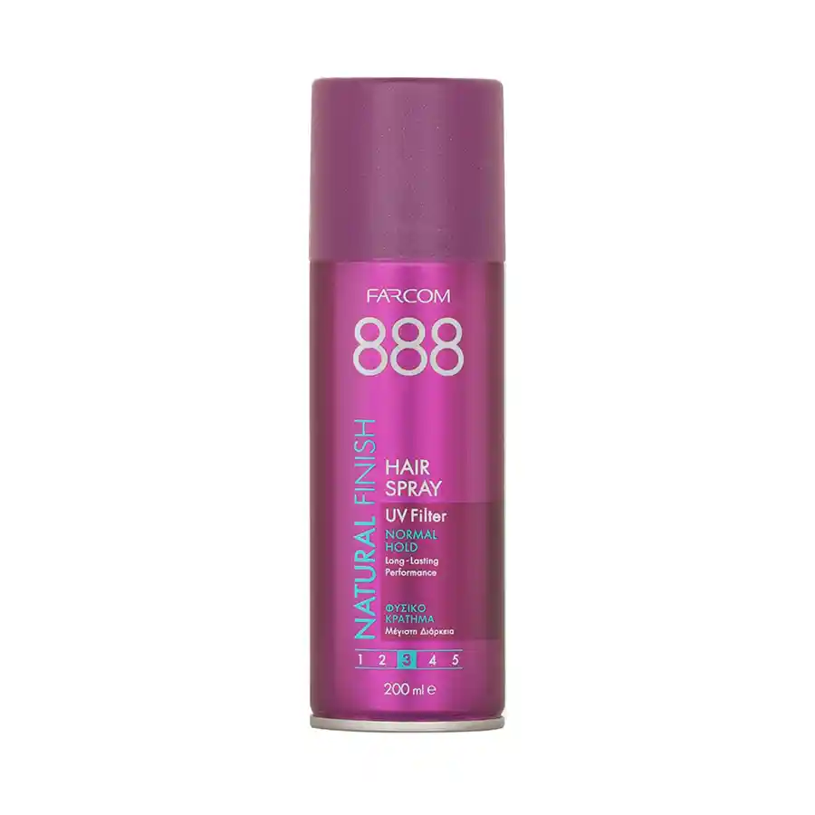 Farcom 888 Λακ Για Κανονικά Ξηρά Μαλλιά 200ml.