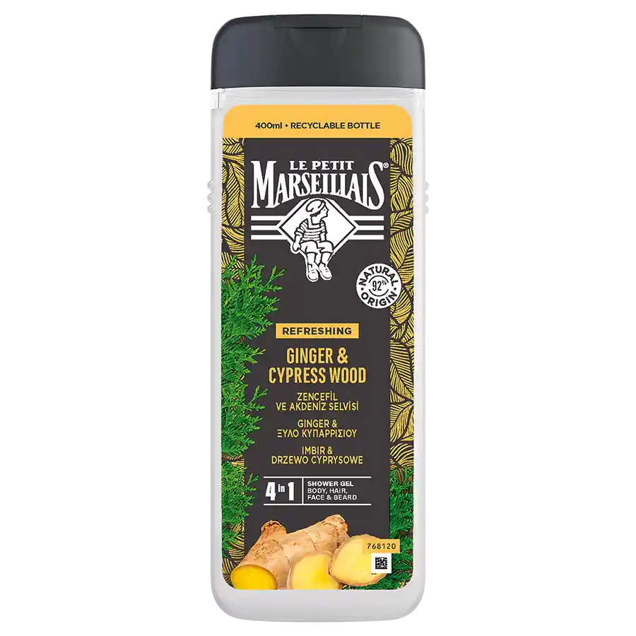 Le Petit Marseillais Αφρόλουτρο Με Ginger & Ξύλο Κυπαρισσιού 400ml.