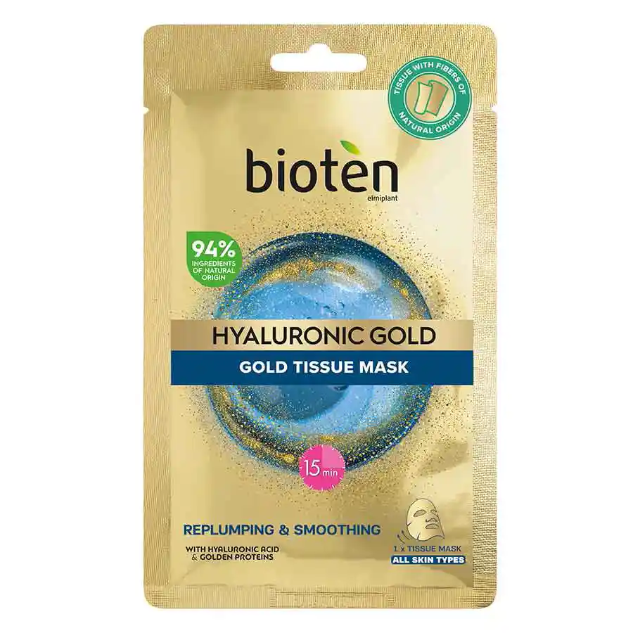 Bioten Hyaluronic Gold Tissue Μάσκα Προσώπου 25ml.