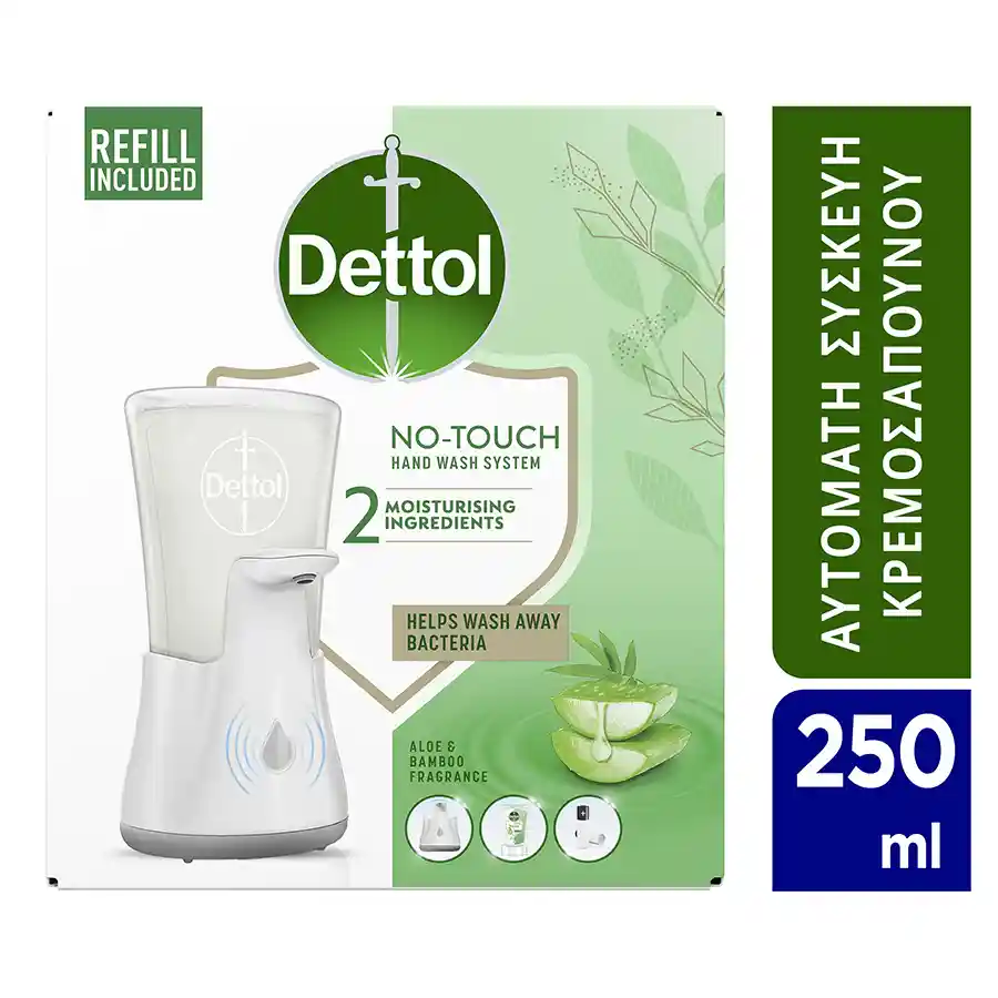 Dettol Αυτόματη Συσκευή Κρεμοσάπουνου No Touch Complete Aloe Vera 250ml.