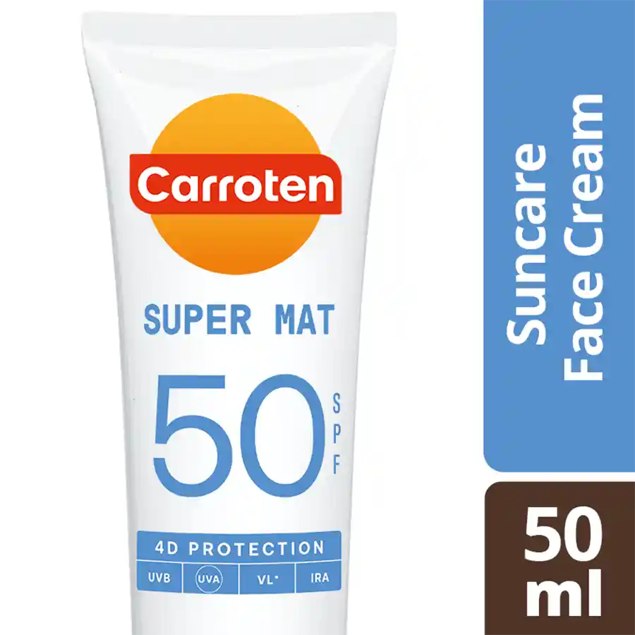 Carroten Αντηλιακή Κρέμα Προσώπου Super Mat SPF50 50ml.