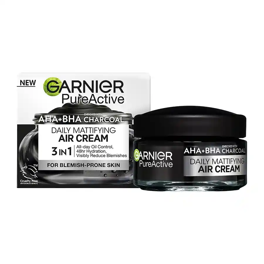 L'oreal Garnier Skin Active Air Cream Κρέμα Προσώπου Με Άνθρακα 50ml.