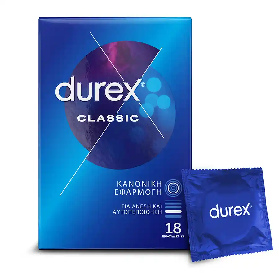 Durex Classic Προφυλακτικά 18τεμ.