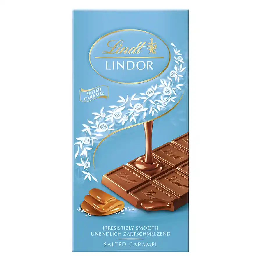 Lindt Lindor Σοκολάτα Αλατισμένη Καραμέλα 100γρ.