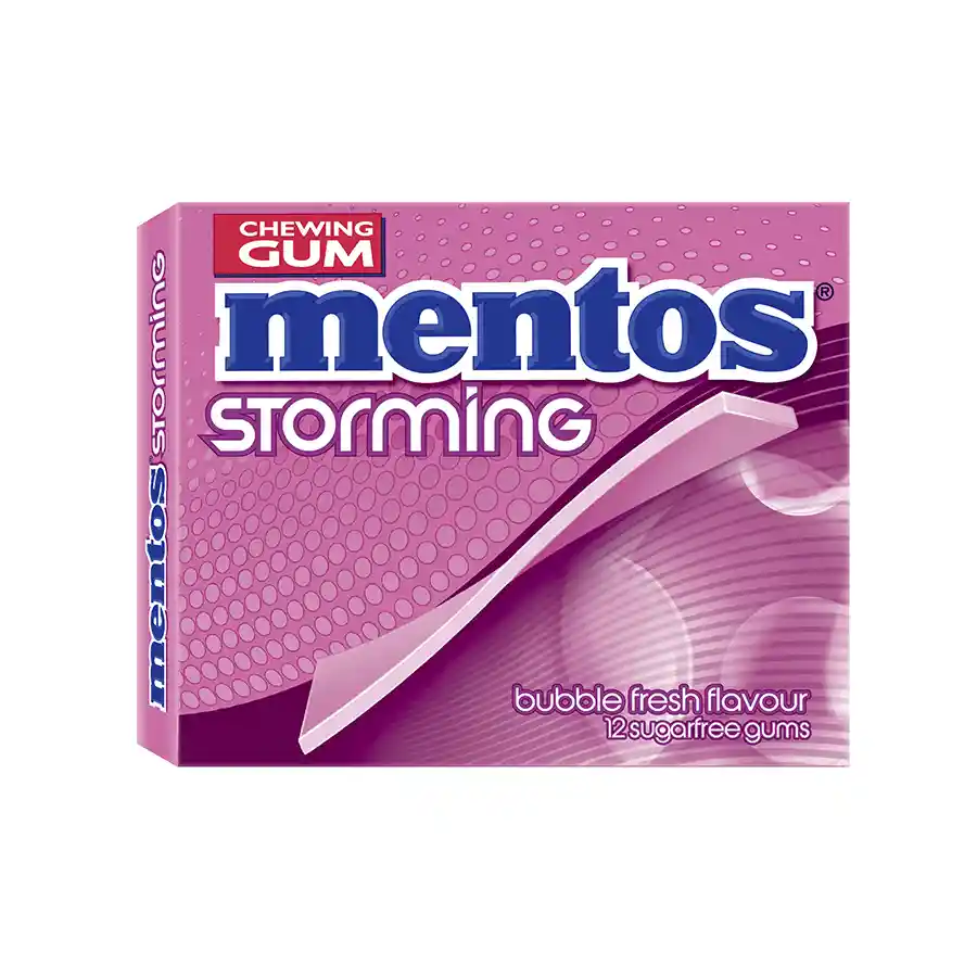 Mentos Storming Τσίχλες Bubble Fresh 33γρ. 