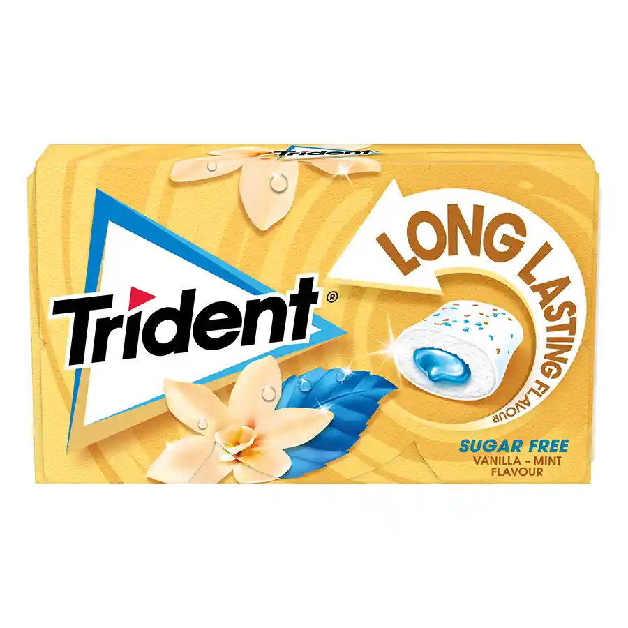 Trident Max Splash Τσίχλες Βανίλια Μέντα 22γρ. 
