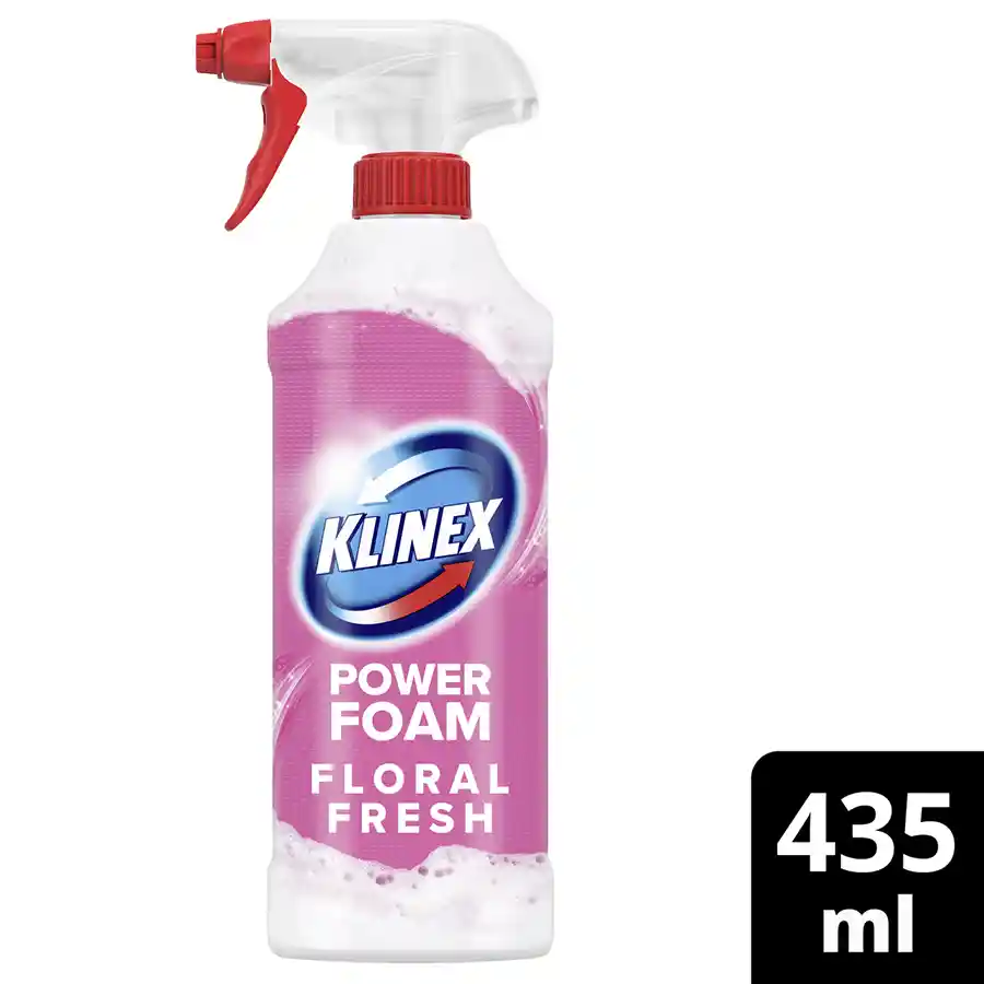 Klinex Power Foam Σπρέι Για Το Μπάνιο Floral Fresh 435ml.