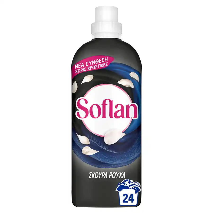 Soflan Υγρό Απορρυπαντικό Πλυντηρίου Ρούχων Bivalent Dark Fashion 24mez. 960ml.