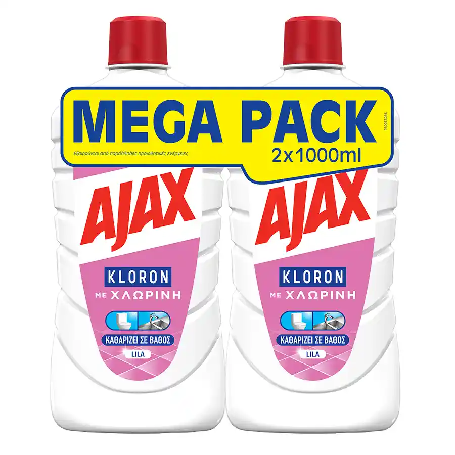 Ajax Kloron Υγρό Καθαριστικό Lila 2x1lt.