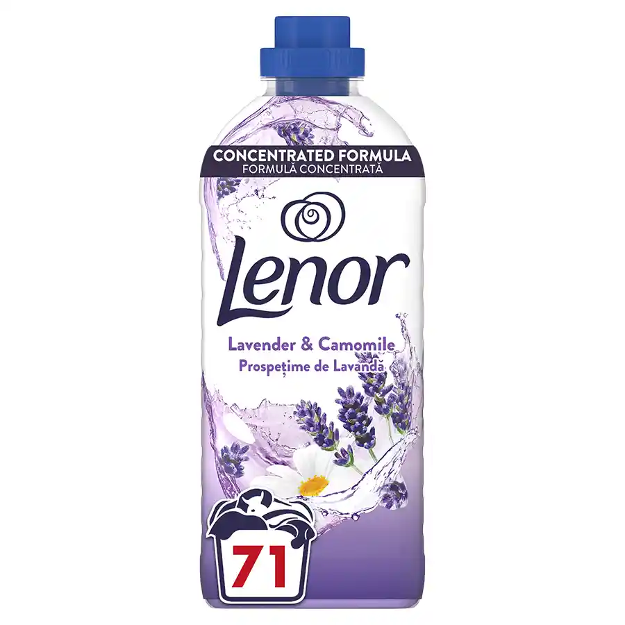 Lenor Caresse Συμπυκνωμένο Μαλακτικό Ρούχων Λεβάντα & Χαμομήλι 71mez. 1,49lt.