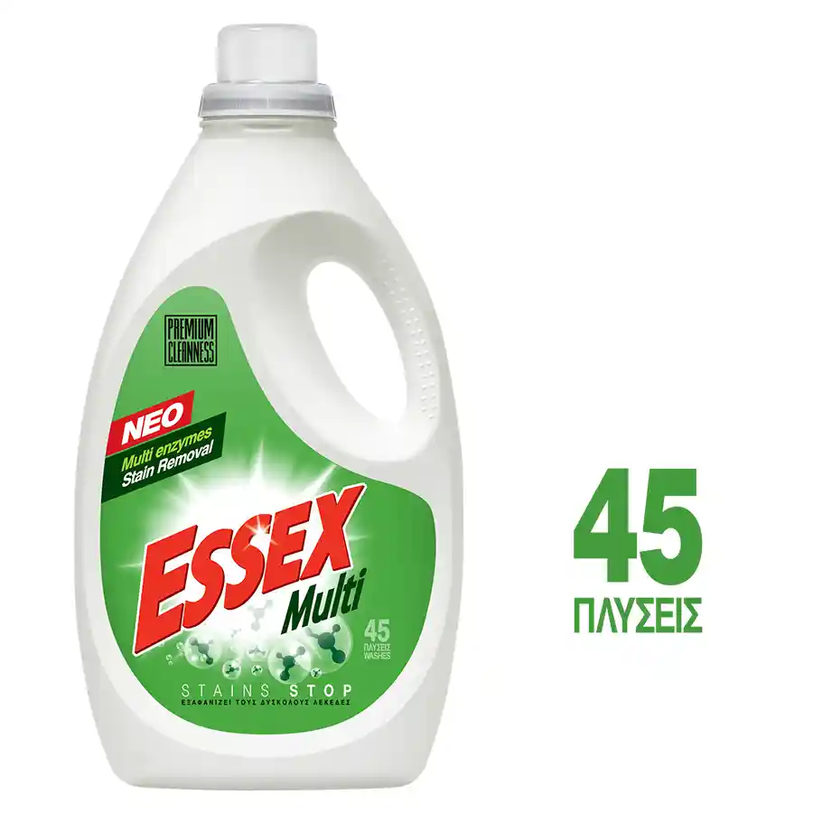 Essex Υγρό Απορρυπαντικό Πλυντηρίου Ρούχων Multi 45mez. 2,25lt.