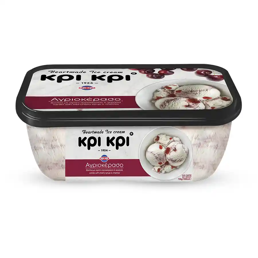 Κρι Κρι Παγωτό Heartmade Αγριοκέρασο 750γρ./1,5lt.