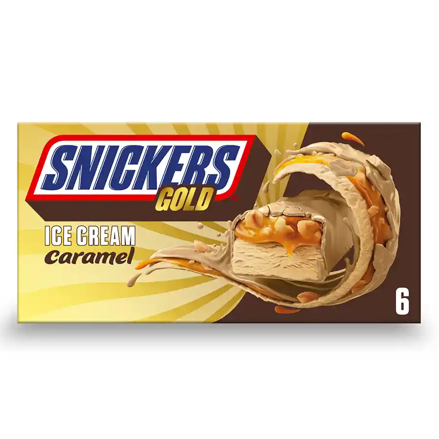 Snickers Gold Παγωτό Ice Bar Multi 6x40,8γρ./51ml.