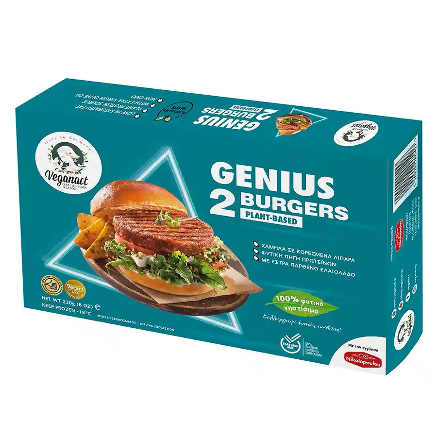Veganact Genius Φυτικά Burger 230γρ.