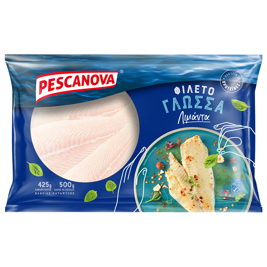 Pescanova Γλώσσα Λιμάντα Φιλέτο Χωρίς Δέρμα 425γρ.
