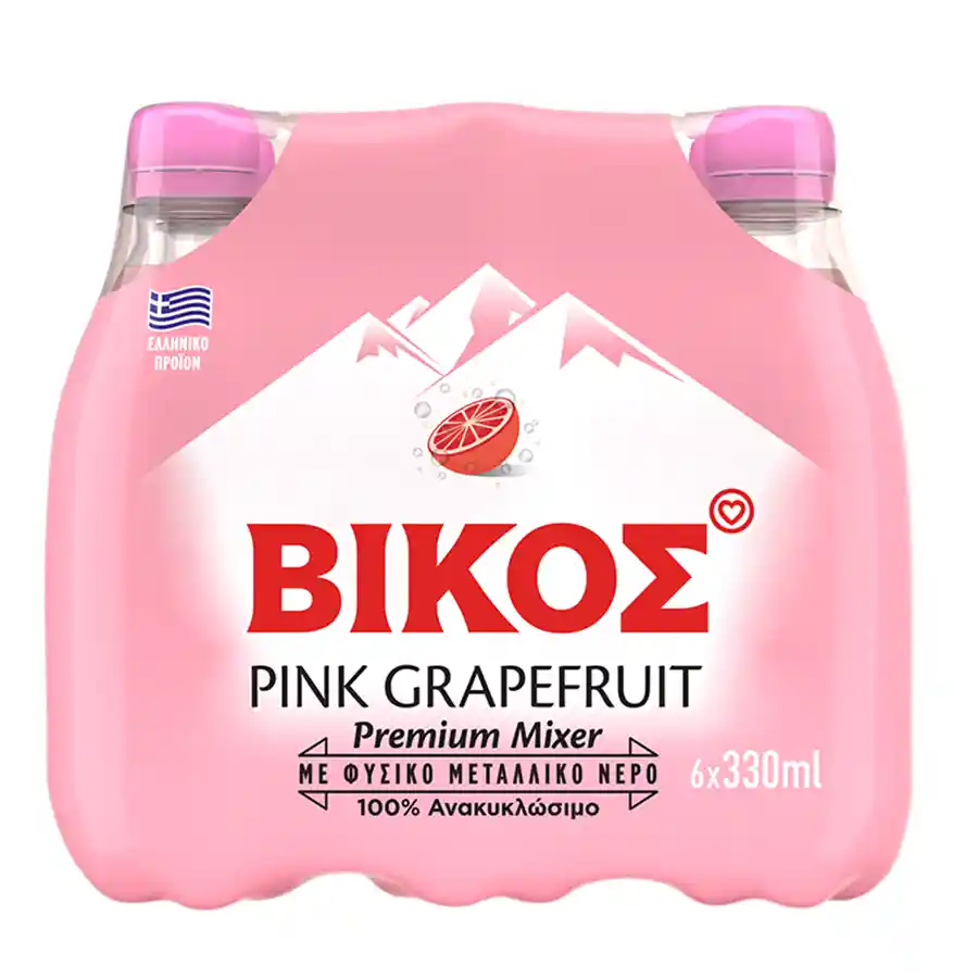 Βίκος Pink Grapefruit 6x330ml.