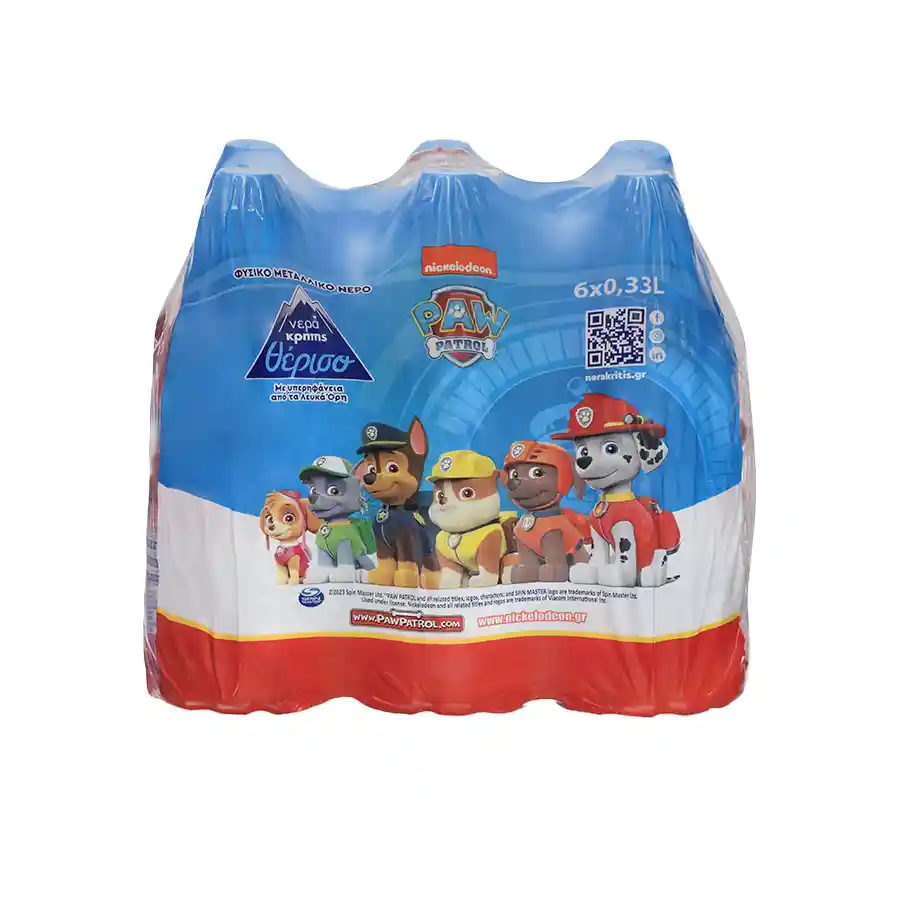 Νερά Κρήτης Θέρισο Φυσικό Μεταλλικό Νερό Paw Patrol 6x330ml. 