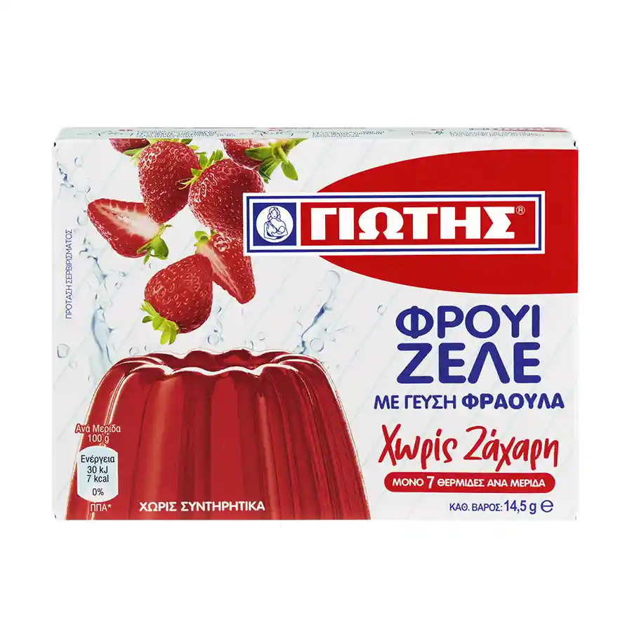 Γιώτης Φρουί Ζελέ Φράουλα Χωρίς Ζάχαρη 14,5γρ.