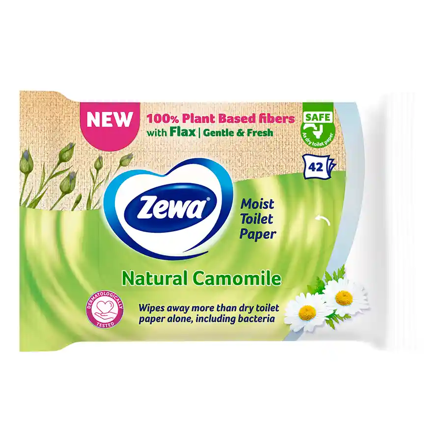 Zewa Υγρομάντηλα Camomile Moist Toilet Tissue 42τεμ.