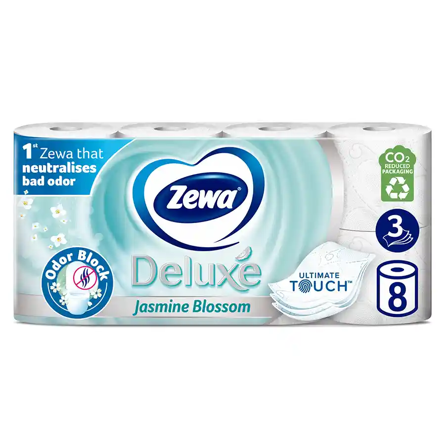Zewa Deluxe Χαρτί Υγείας Jasmine 3Φύλλων 8τεμ. 728γρ.