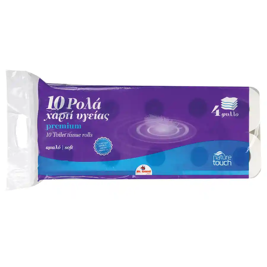 MrGrand Χαρτί Υγείας 4Φυλλο 140Φύλλα 10τεμ. 1kg. 